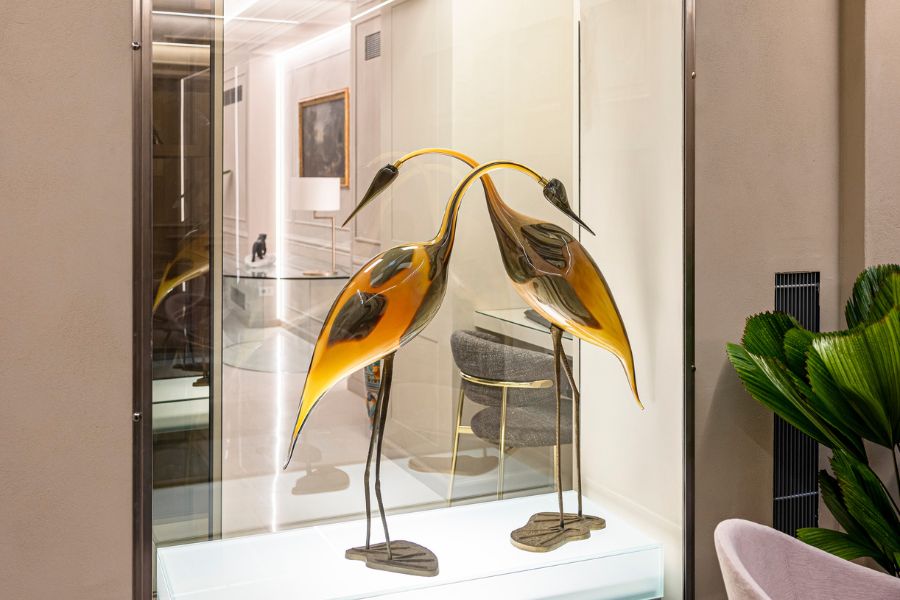 Un angolo della hall della Residenza Luca Pacioli