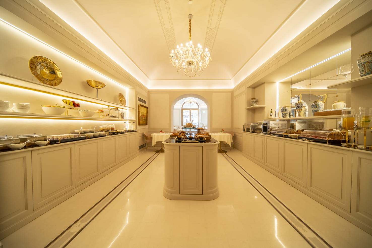 Sala colazioni della Residenza Luca Pacioli