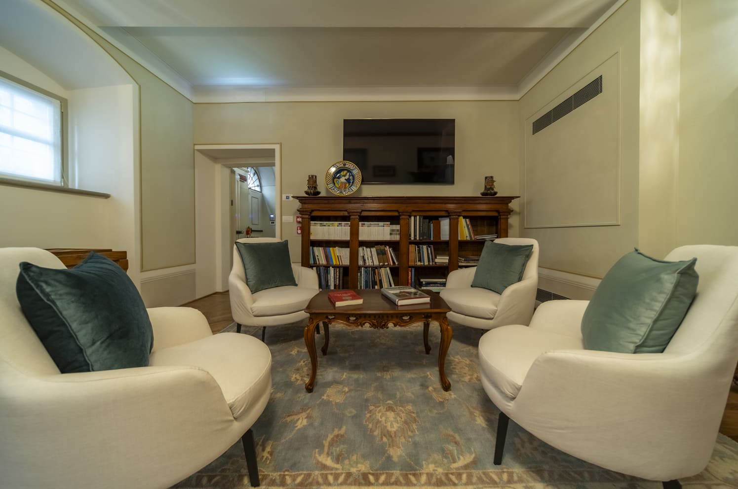 Sala lettura della Residenza Luca Pacioli