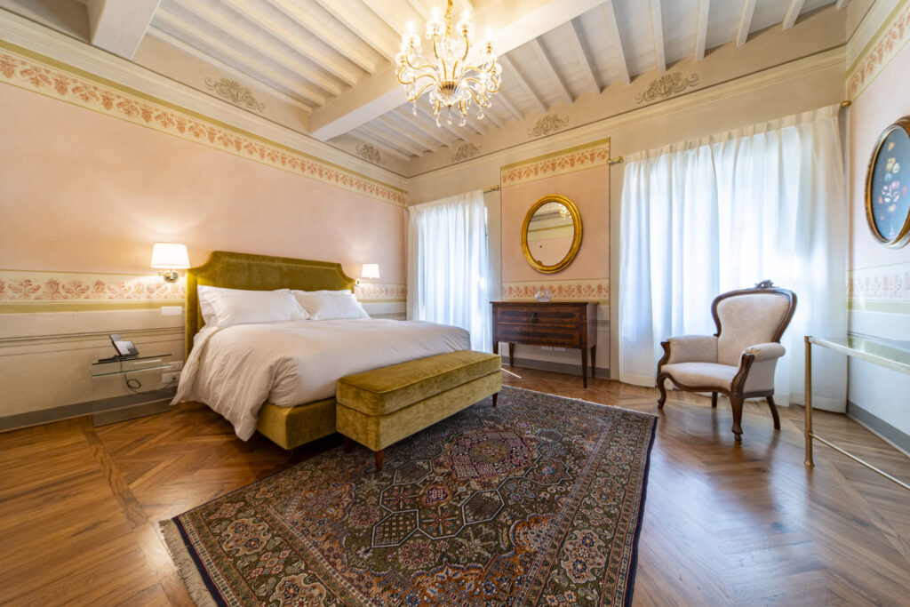 La camera suite della Residenza Luca Pacioli a Sansepolcro